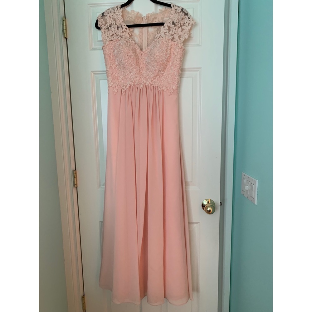 PRETTY PINK PROM DRESS